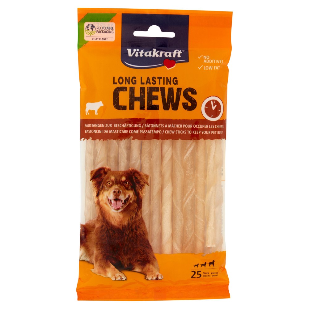 Chews Bastoncini Arrotolati Vitakraft Cm.12,5 Conf. Da 25 - Foto 1