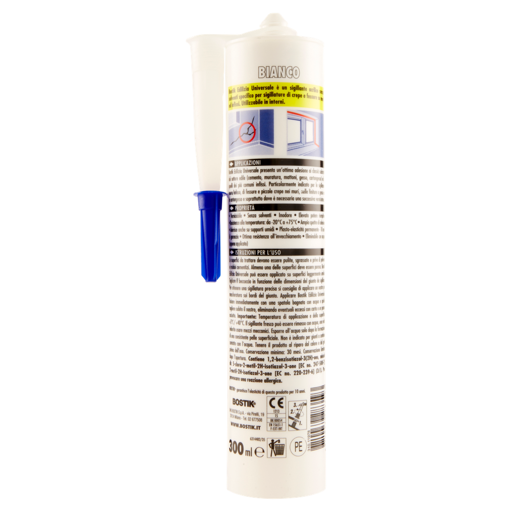 Sigillante Acrilico Verniciabile Bianco 300ml Bostik - Foto 3