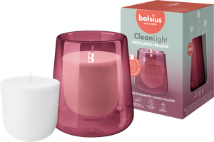 Candela Clean Light Red + Refill Legno Di Cedro E Vetiver Bolsius - Foto 1