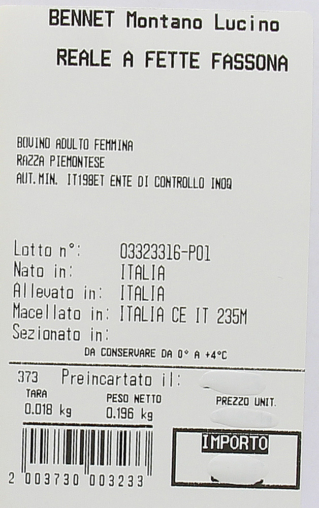 Reale A Fette Fassona Piemontese - Foto 3