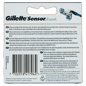 Lamette Rasoi Sensor Excel 5 Ricariche Gillette