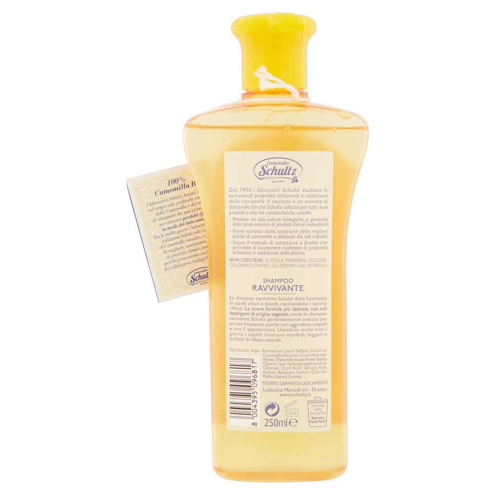 Shampoo Ravvivante Ultradelicato Capelli Chiari Camomilla Schultz - Foto 3