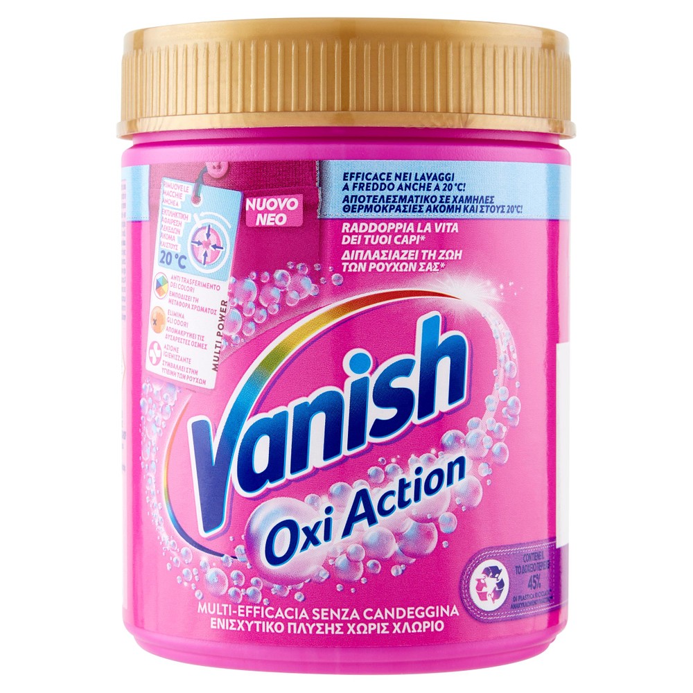Additivo Smacchiatore In Polvere Rosa Vanish Oxi Action