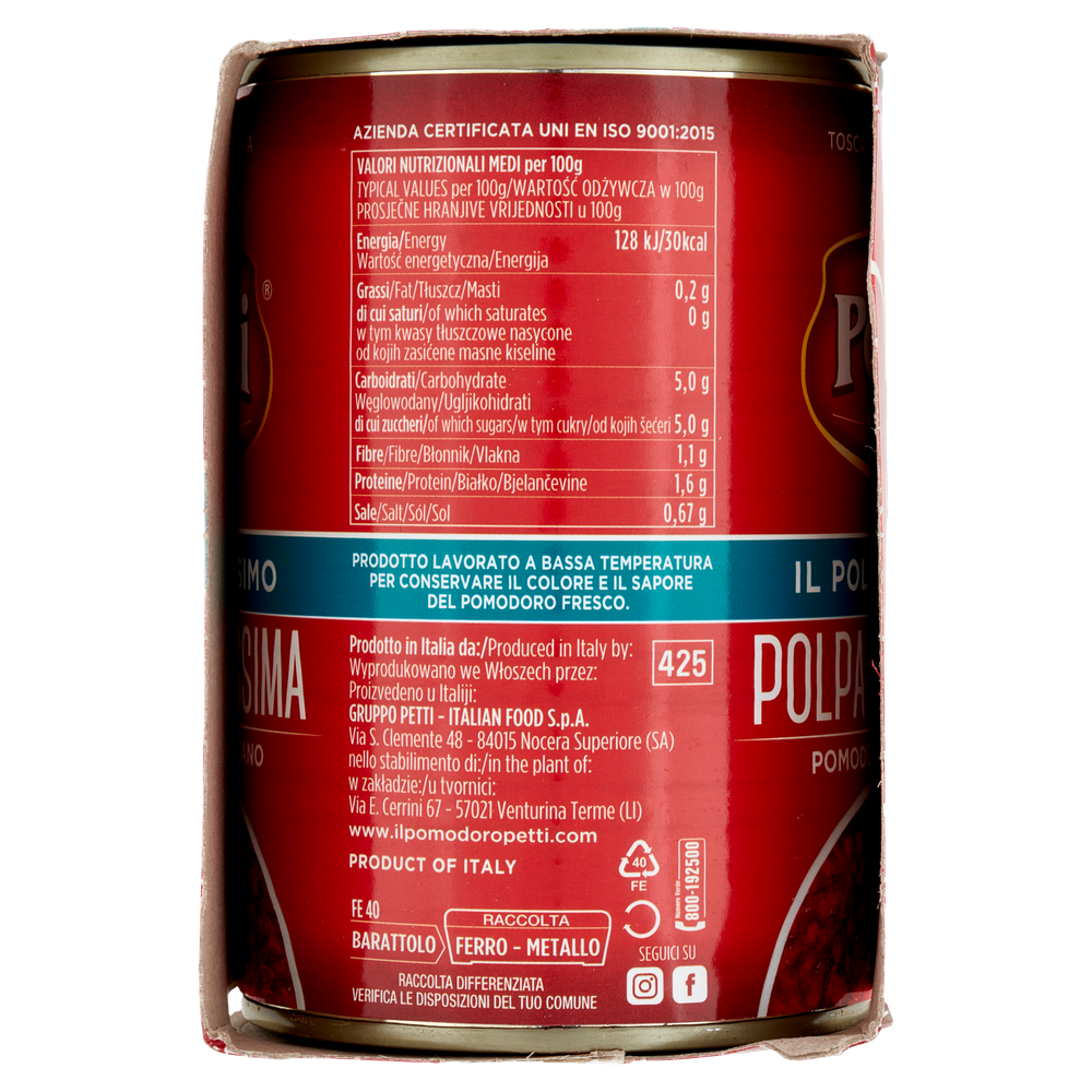 Polpa Di Pomodoro Finissima Il Polpissimo 2x400g Petti - Foto 2