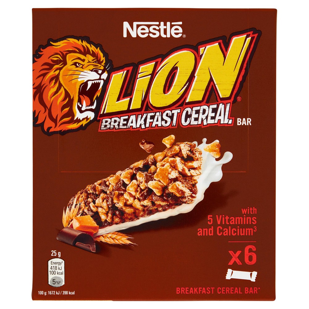 Barrette Di Cereali Integrali Con Cioccolato Caramello 6x25g Lion - Foto 1
