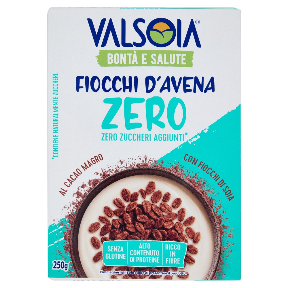 Fiocchi D'avena Al Cacao Magro Zero Zuccheri Aggiunti Valsoia - Foto 1