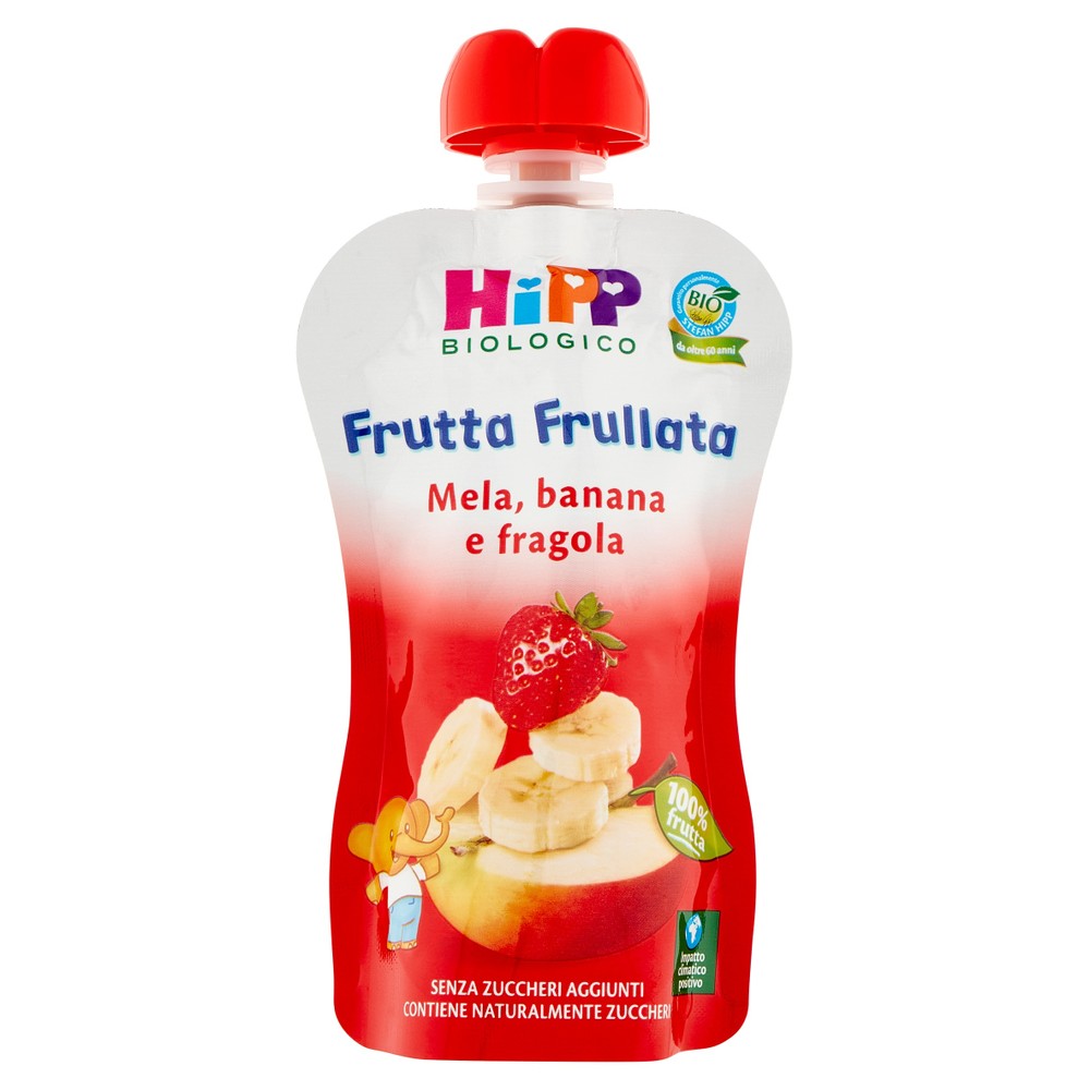Frutta Frullata Mela Banana E Fragola Bio Hipp - Foto 1
