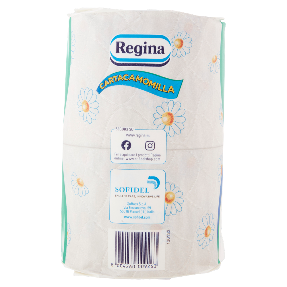 4 Rotoli Carta Igienica Delicata 3 Veli Cartacamomilla Regina - Foto 2