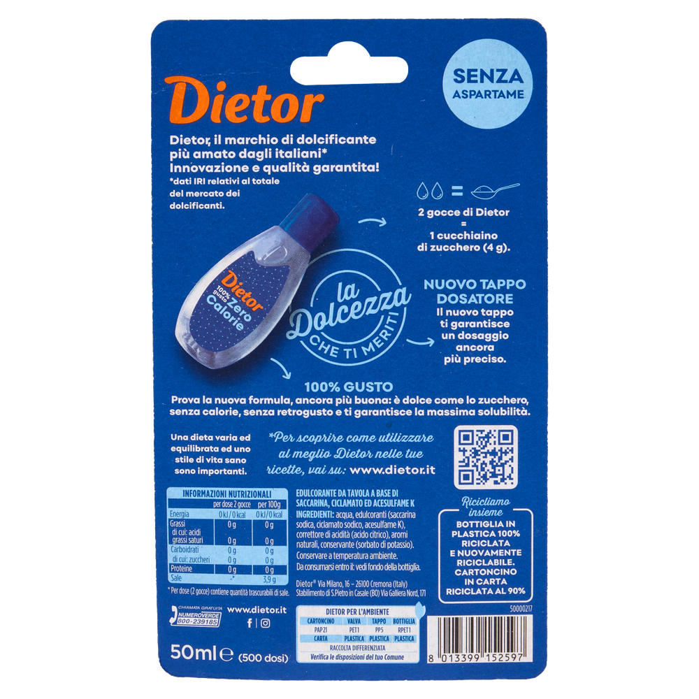 Edulcorante Liquido My Dietor Zero Calorie Dietor - Foto 3