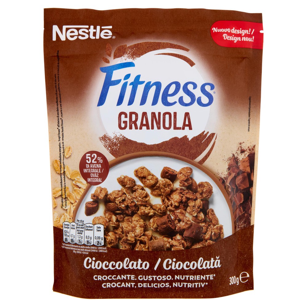 Granola Al Cioccolato Con Avena Integrale, Calcio E Ferro Fitness - Foto 1