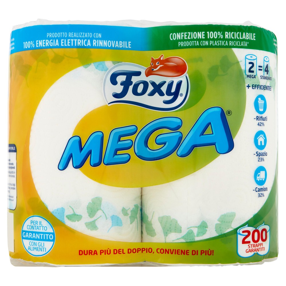 Asciugatutto Foxy Mega 2v Conf.Da 2 - Foto 1