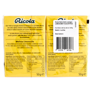 Caramelle Melissa Limoncella Senza Zucchero 2x50g Ricola - Foto 3