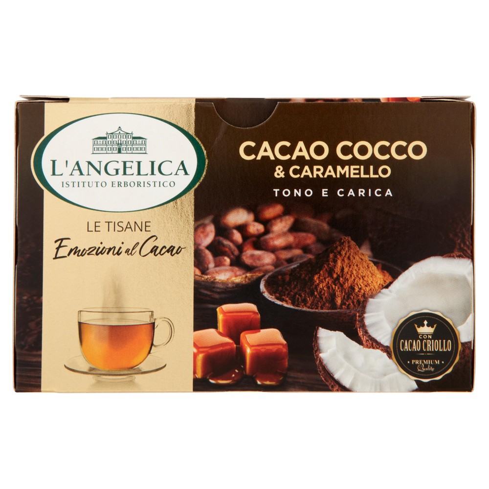 Tisana Emozioni Al Cacao Con Cocco E Caramello Filtri 15x2g L'angelica - Foto 1