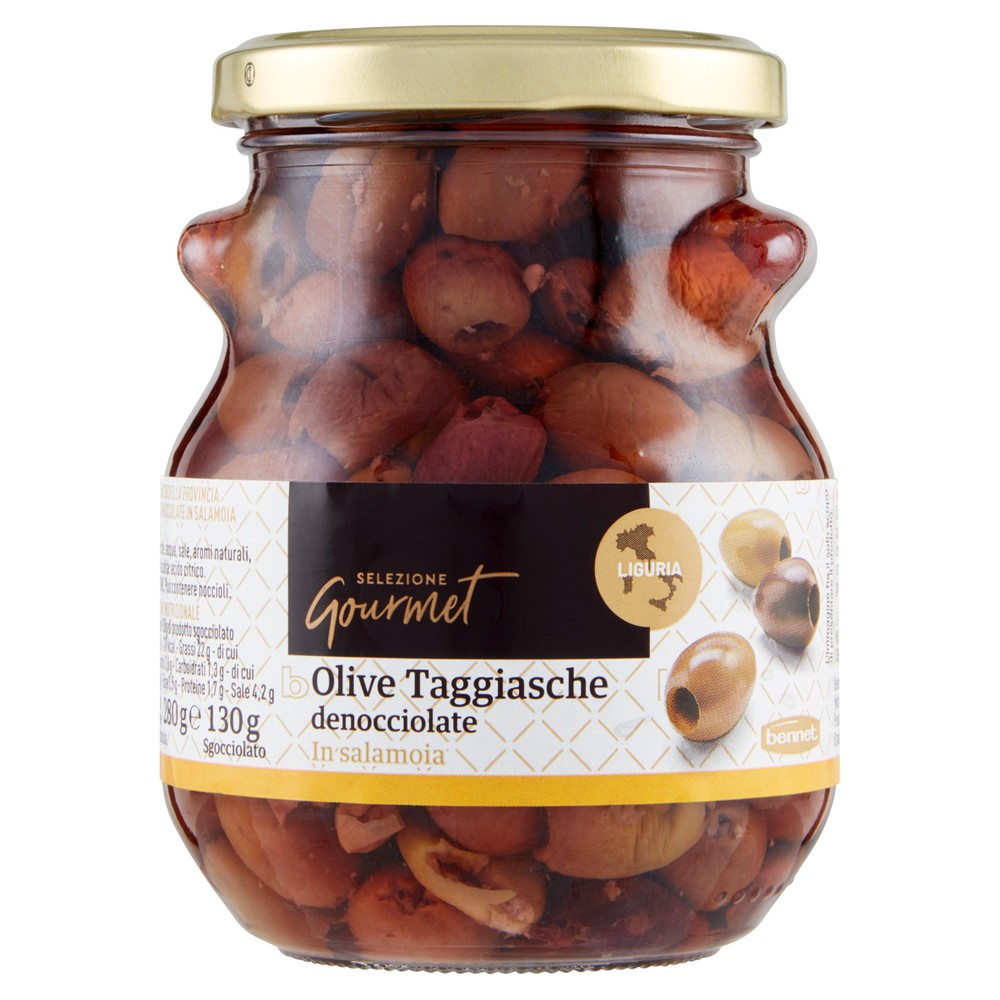 Olive Taggiasche Denocciolate In Salamoia 280g Selezione Gourmet Bennet - Foto 1