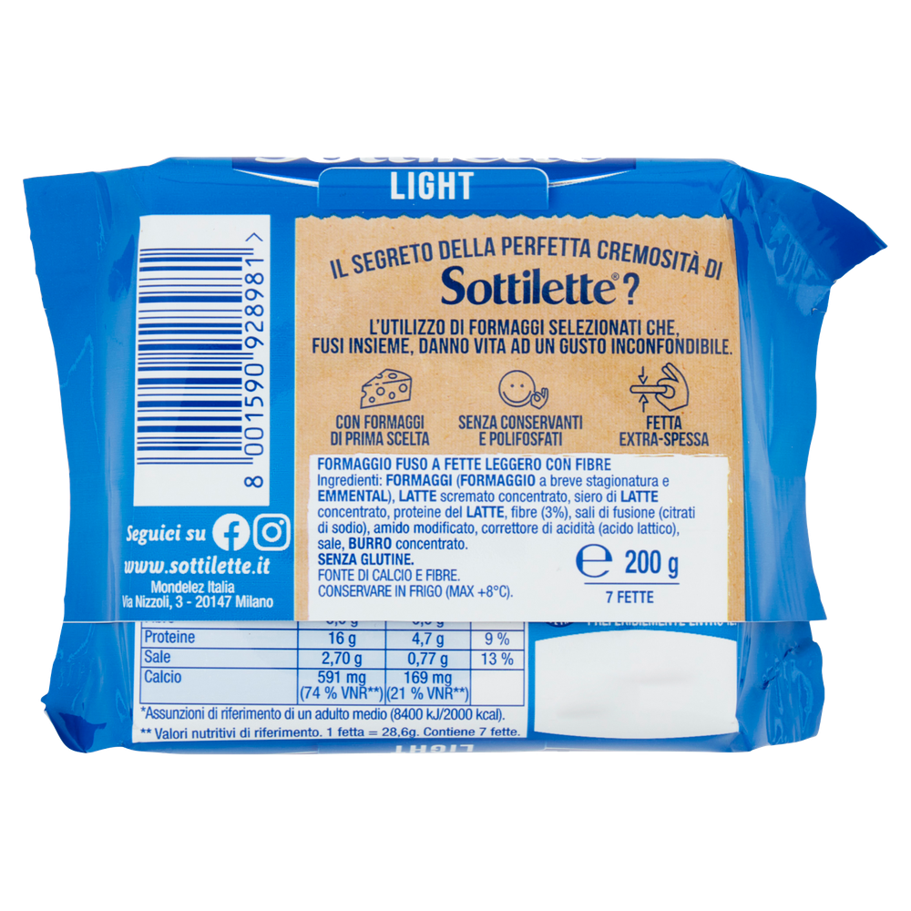Sottilette Light Kraft Conf. Da 7
