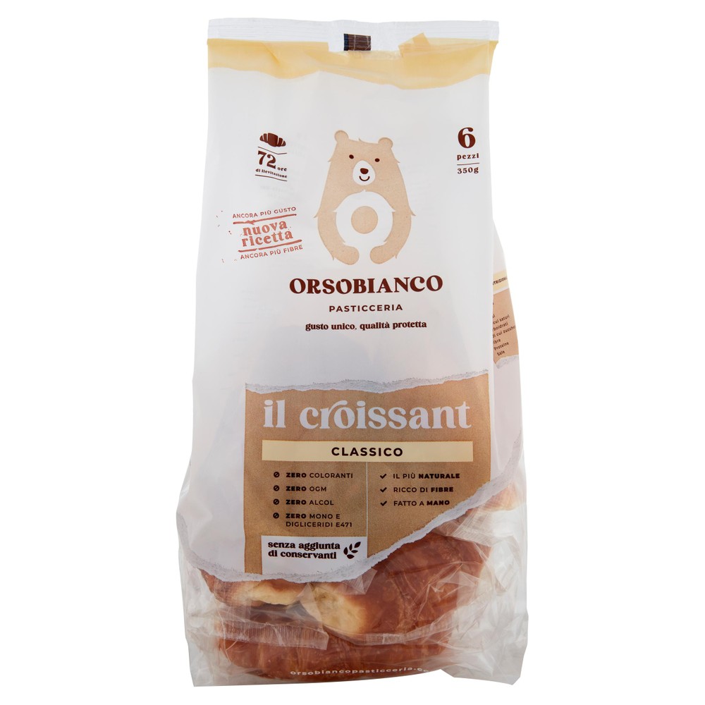 Croissant Classico Con 72 Ore Di Lievitazione 6x58g Orsobianco - Foto 1