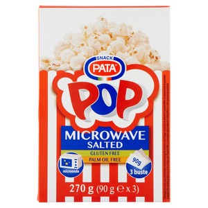 Popcorn Per Microonde Salati 3x90g Pata - Foto 1