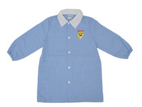 Grembiule Asilo Bambino Baby Shark 4 Anni Vichy Azzurro Grembiule Asilo Bambino Baby Shark 4 Anni Vichy Azzurro
