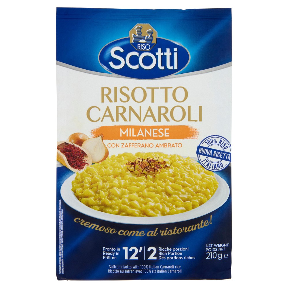 Risotto Carnaroli Alla Milanese Con Zafferano Ambrato Riso Scotti - Foto 1