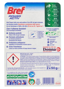 2 Tavolette Per Wc Effetto Deodorante Power Activ Pino Bref - Foto 3