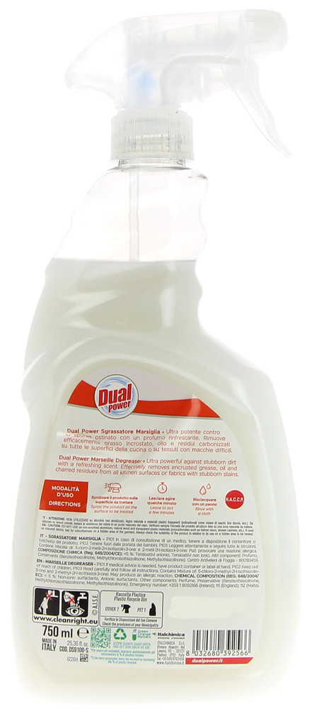 Sgrassatore Multisuperficie Spray Marsiglia Dual Power - Foto 2