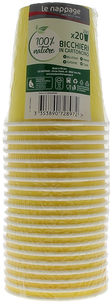 20 Bicchieri Giallo Canarino Tavola Viva - Foto 2