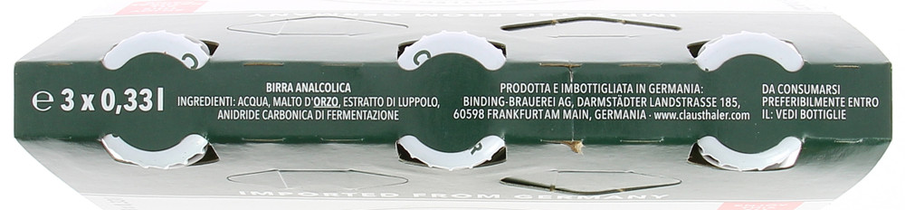 Birra Analcolica Clausthaler 3 Bottiglie Da Cl.33 - Foto 2