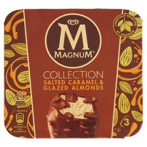 Magnum Caramello Salato&Mandorle Glassate Algida Conf. Da 3 - Foto 1