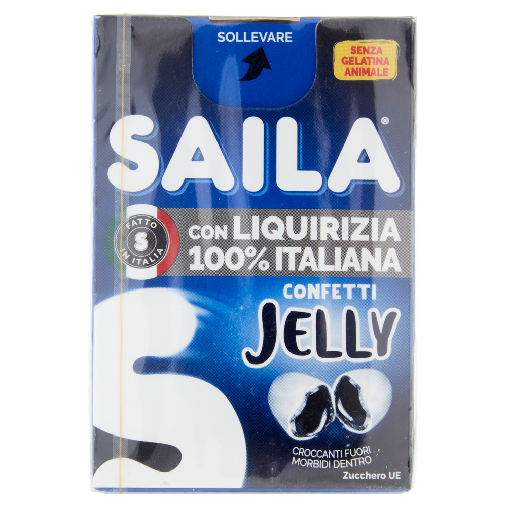 Caramelle Confetti Jelly Con Liquirizia 100% Italiana 2x40g Saila - Foto 3