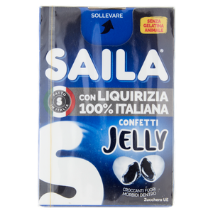 Caramelle Confetti Jelly Con Liquirizia 100% Italiana 2x40g Saila - Foto 3