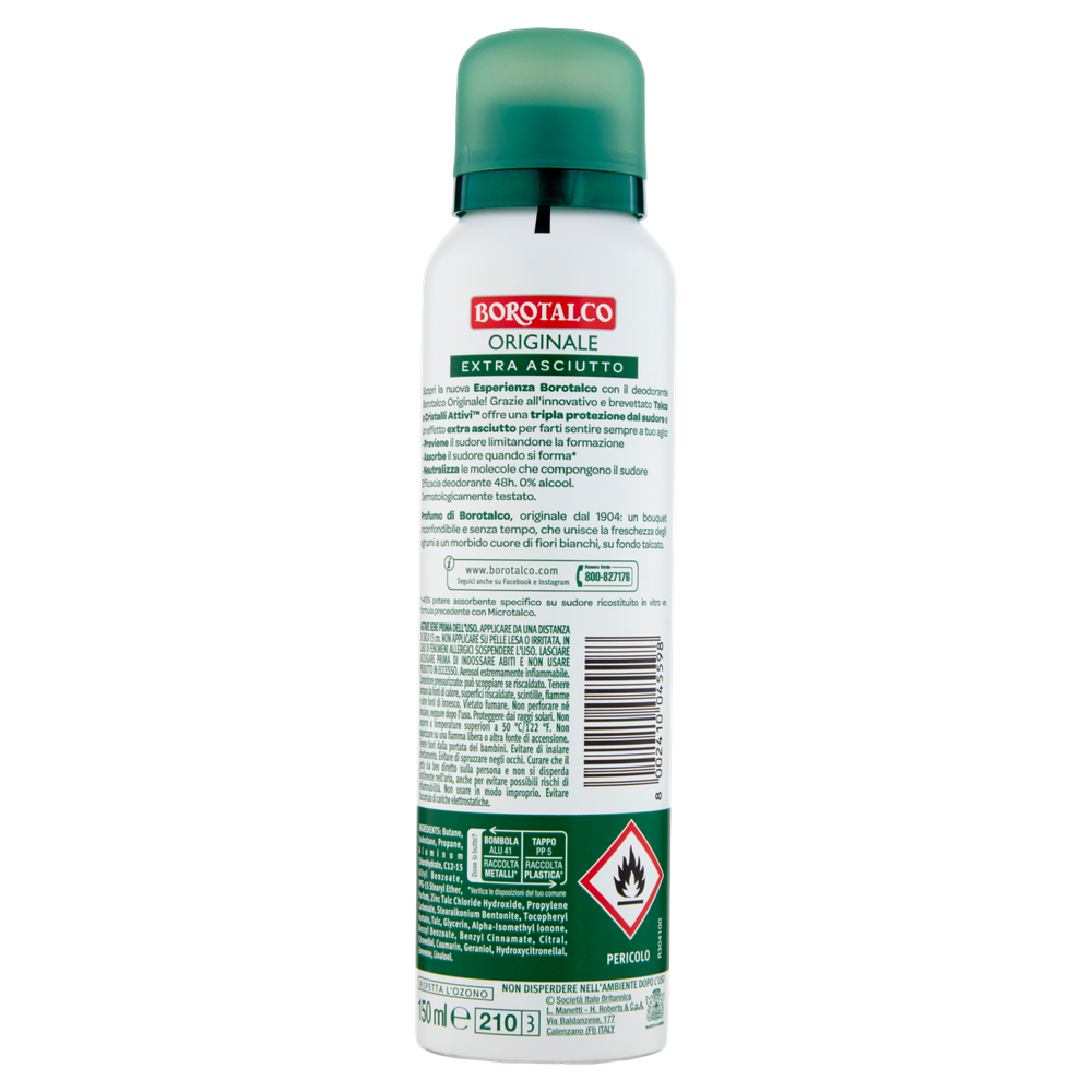 Deodorante Spray Originale Borotalco