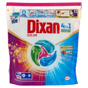45 Discs Detersivo Predosato Per Lavatrice Color Dixan - Foto 1