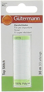 Filo Per Impunture Colore 800 Bianco Mt.30 Gutermann - Foto 1