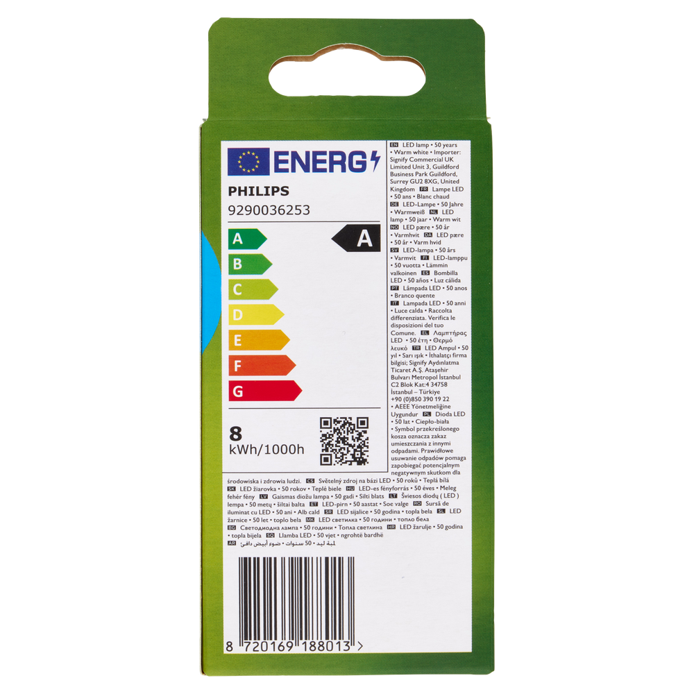 Lampadina Led Vetro Smerigliato Classe A Goccia 100w Luce Calda Philips - Foto 3