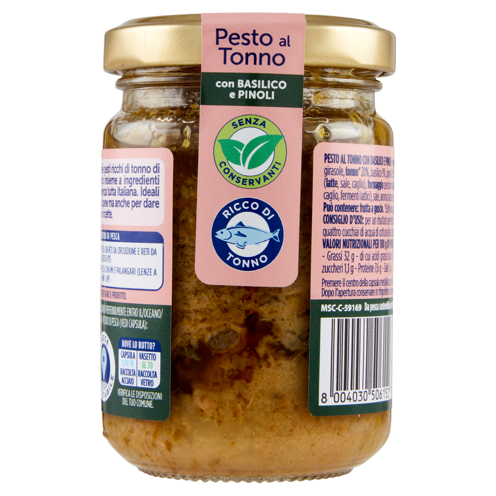 Pesto Al Tonno Basilico E Pinoli Rio Mare - Foto 3