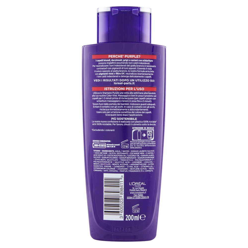 Shampoo Purple Elvive - Foto 3