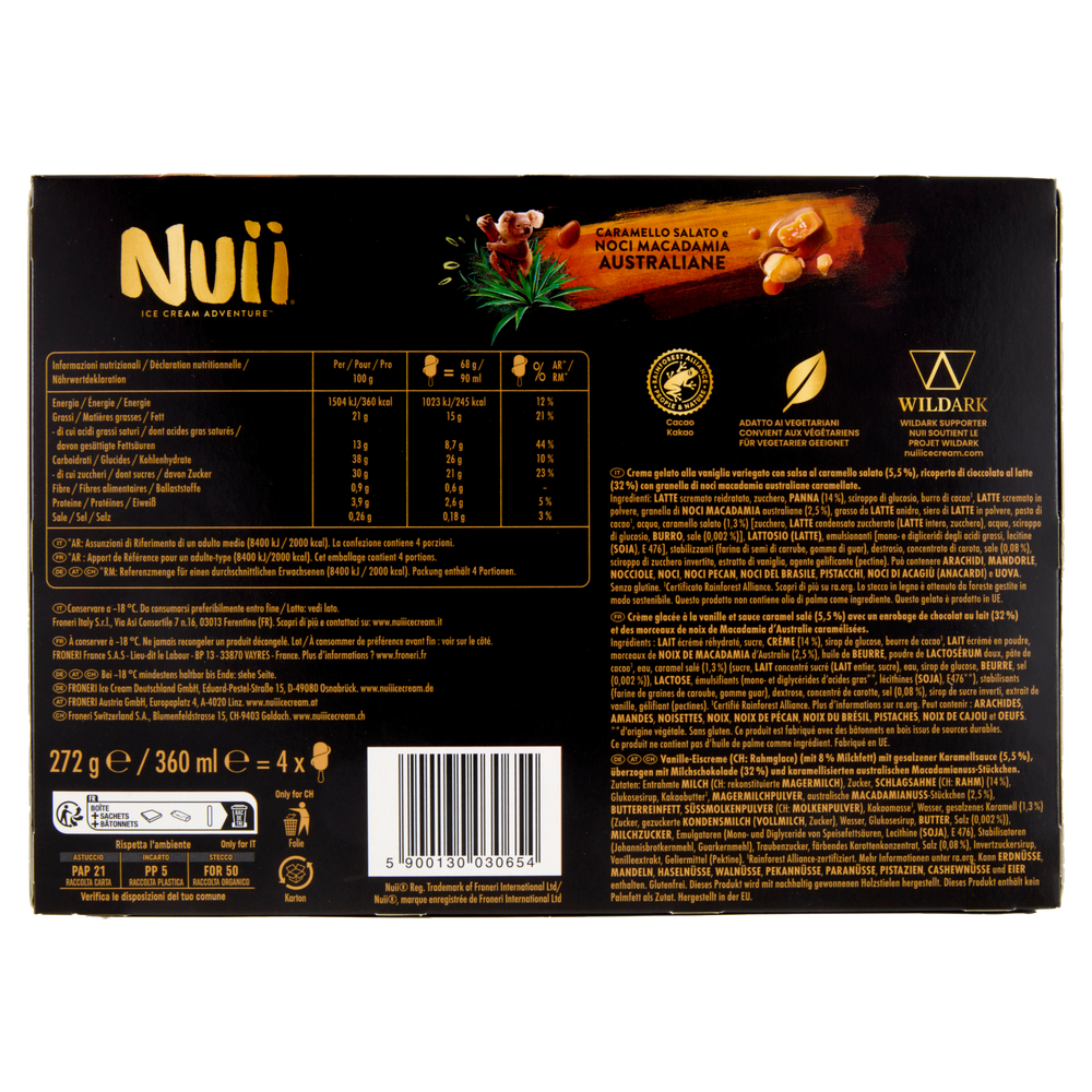 Gelato Nuii Caramello Salato E Noci Macadamia - Foto 3