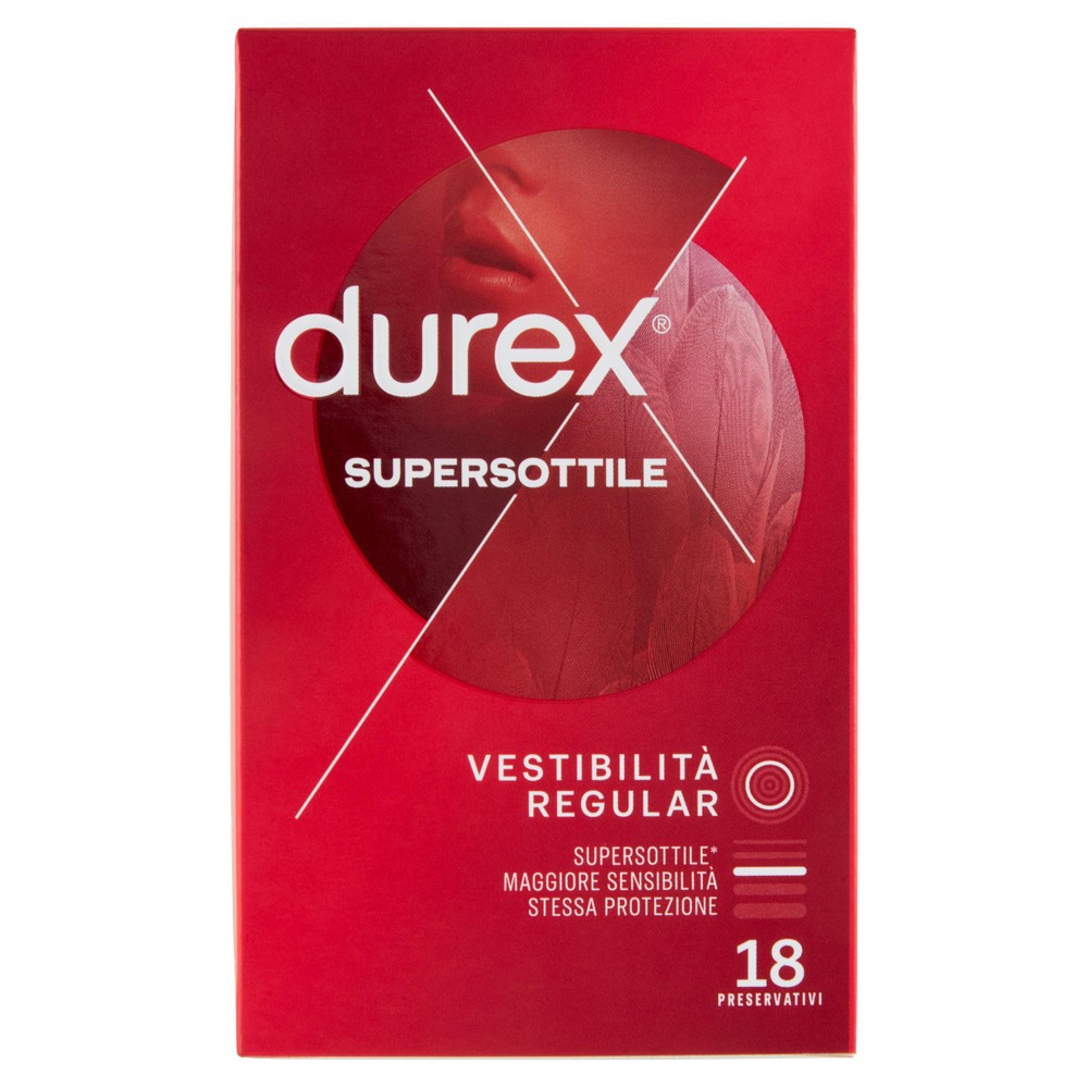 Profilattico Durex Supersottile Regulare Conf. Da 18