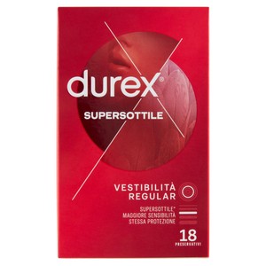 Profilattico Durex Supersottile Regulare Conf. Da 18
