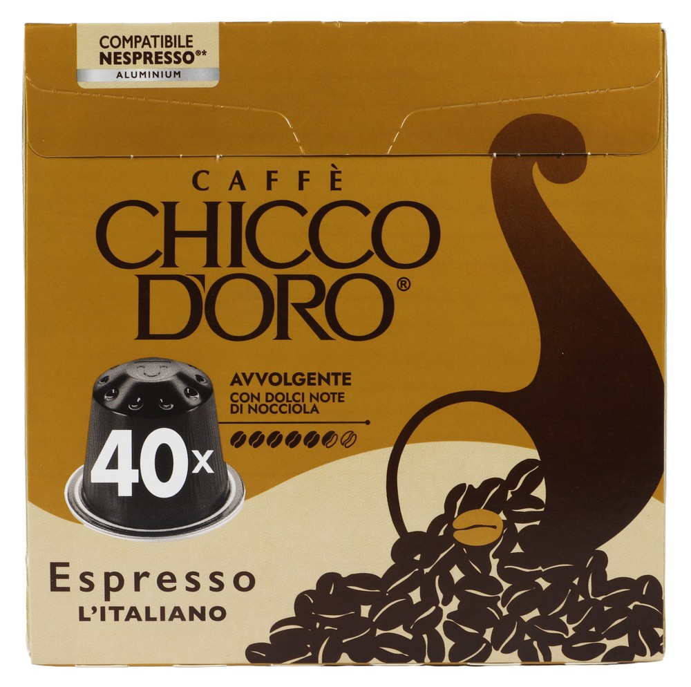 40 Capsule Caffe' Espresso L'italiano Chicco D'oro Nespresso - Foto 1