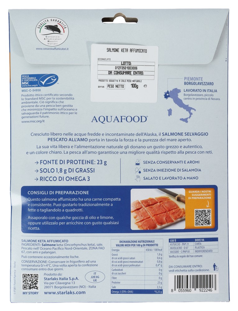 Salmone Selvaggio Pescato All'amo Msc - Foto 2