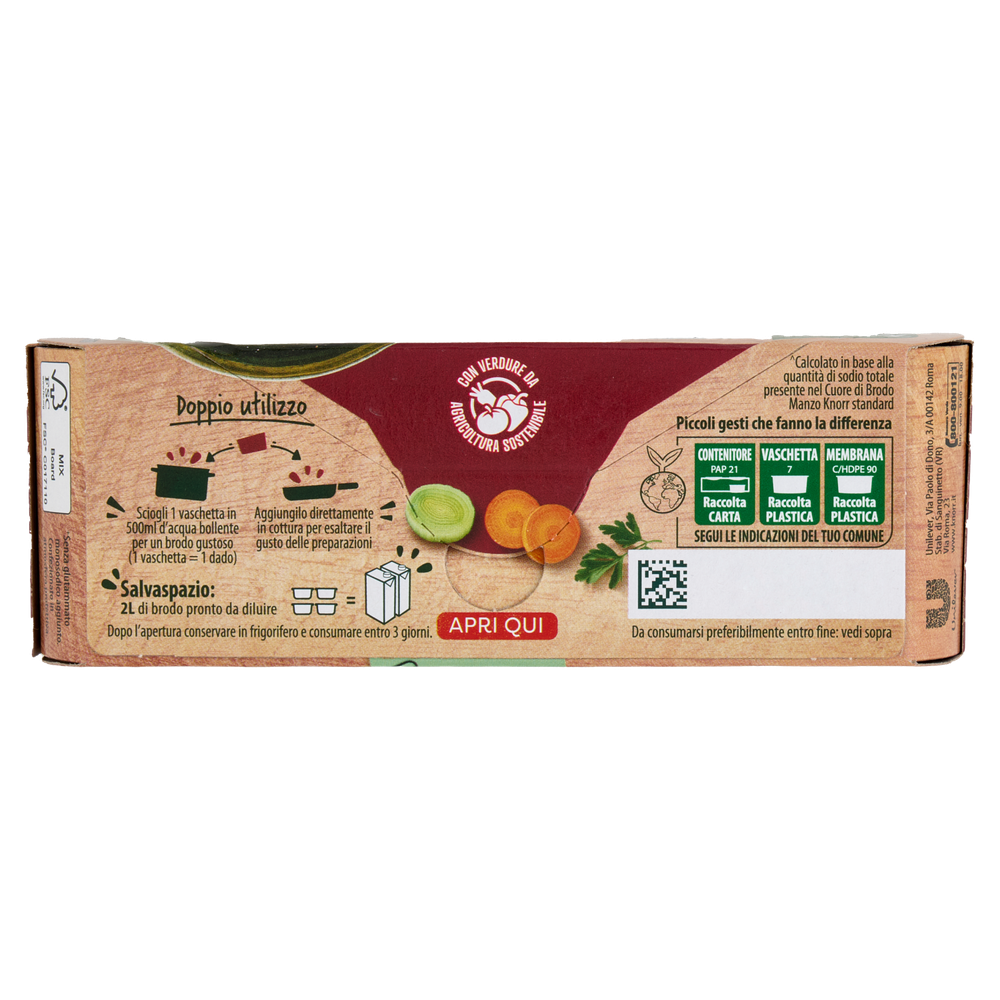 Cuore Di Brodo Di Manzo Col 25% In Meno Di Sale 4x28g Knorr - Foto 3