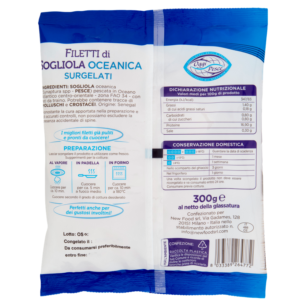 Filetti Di Sogliola Oceanica Surgelati - Foto 3