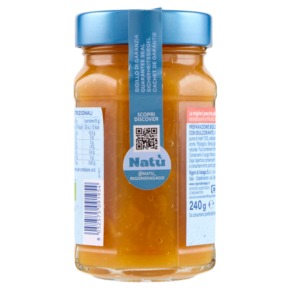 Natu' Pesche Bio Senza Zuccheri Aggiunti Rigoni Di Asiago - Foto 3
