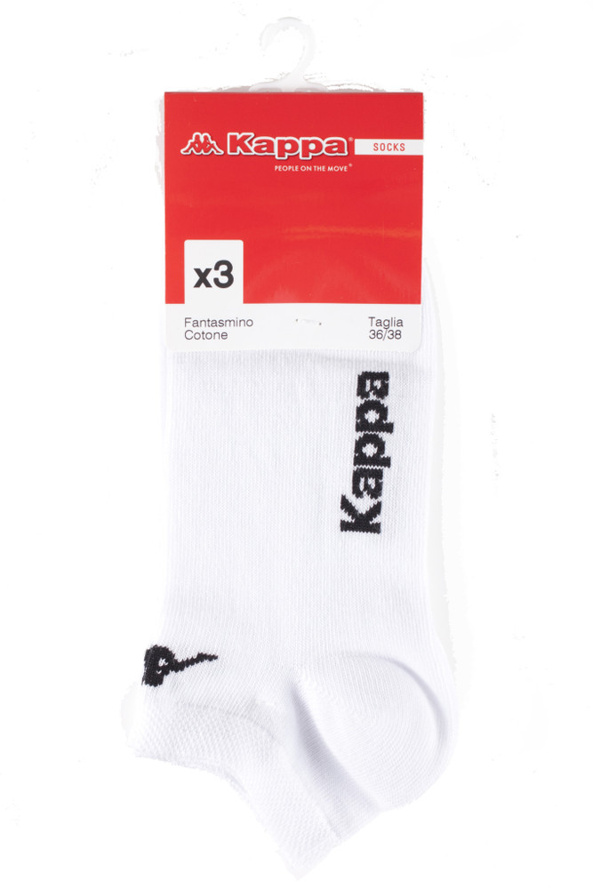 Calze Invisibili Donna 36/38 Bianco Conf Da 3 Kappa