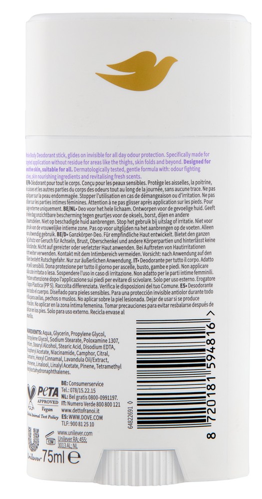 Deodorante Stick Corpo Lavanda E Camomilla Dove - Foto 3