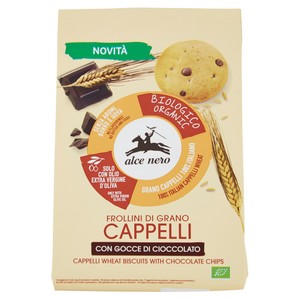 Biscotti Di Grano Cappelli Con Gocce Di Cioccolato Bio Alce Nero - Foto 1