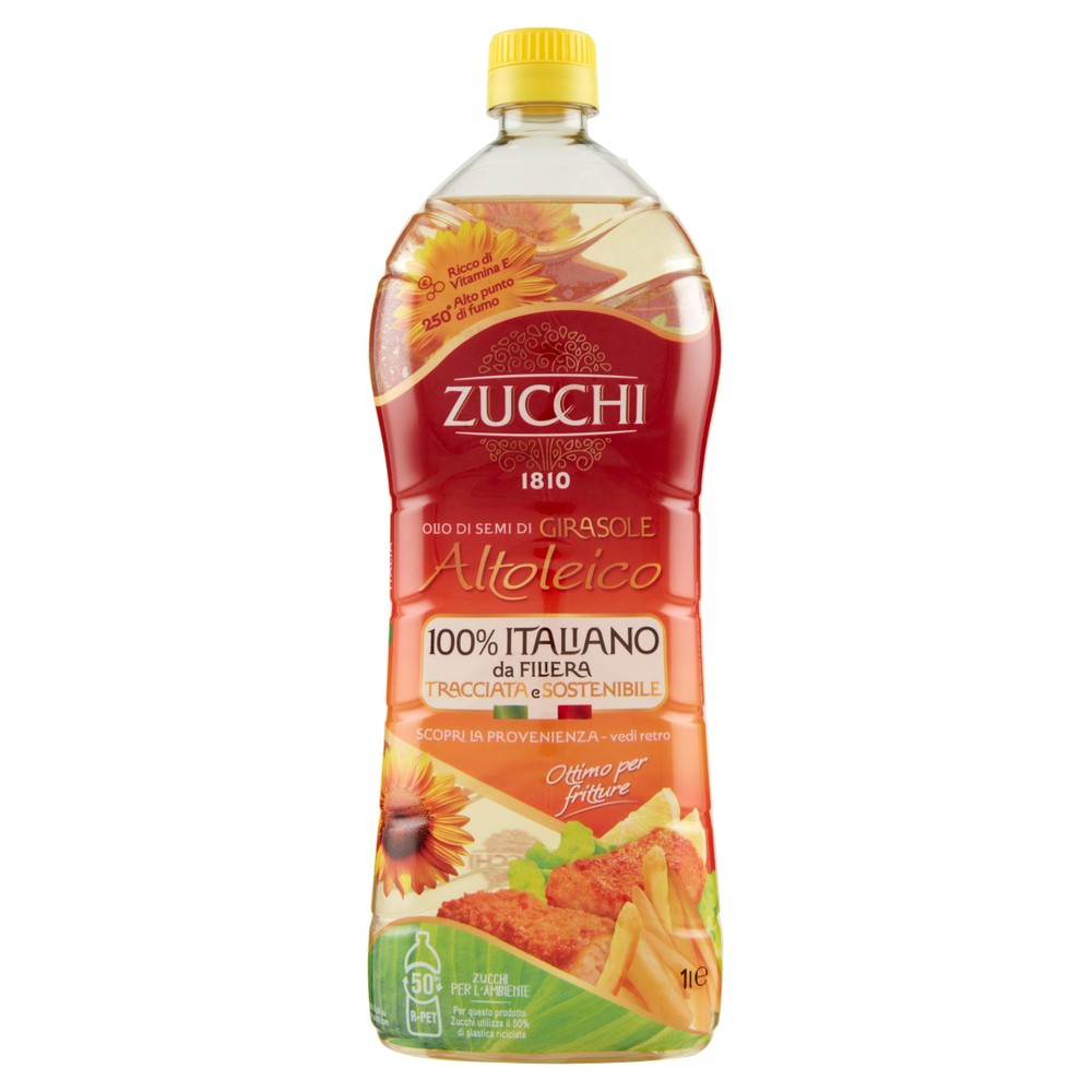 Olio Di Semi Di Girasole Altoleico 100% Italiano Zucchi - Foto 1