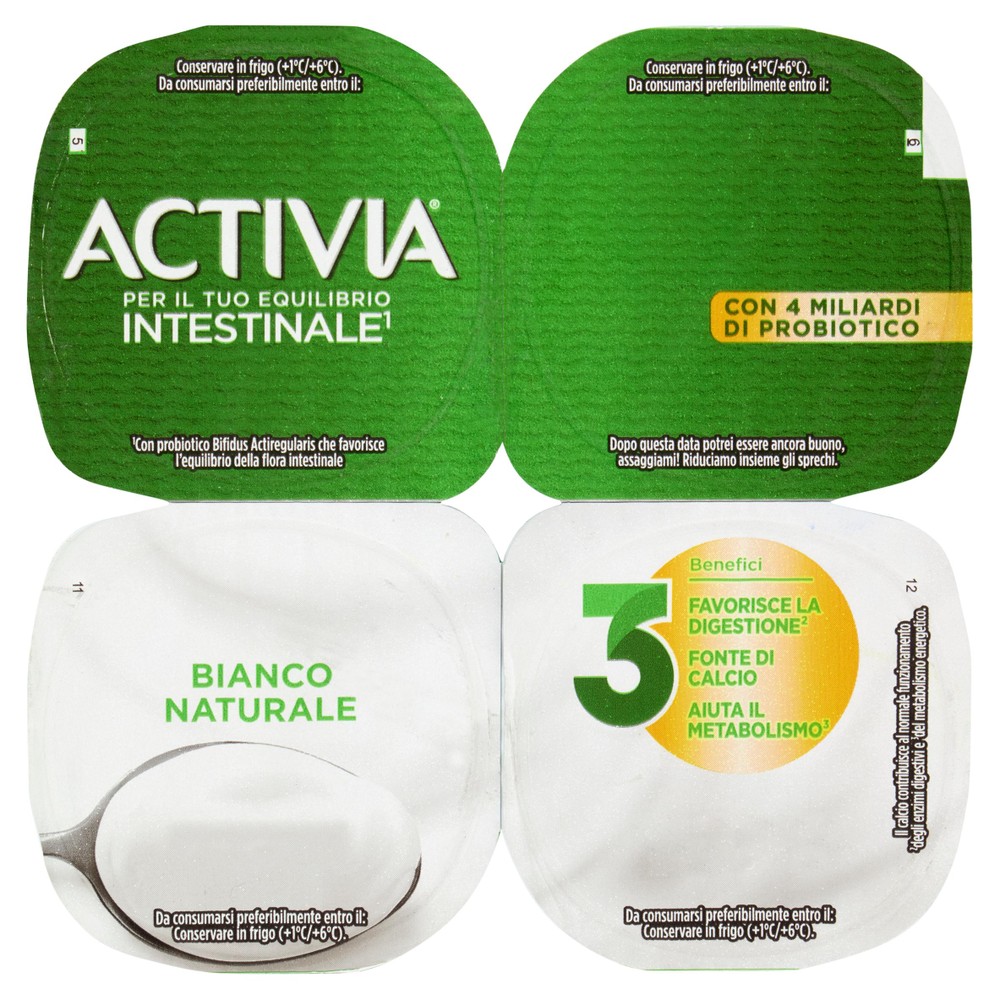 Activia Bianco Danone 4 Da Gr.125