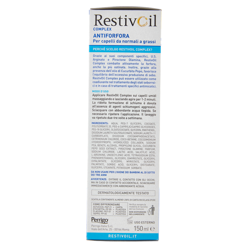 Olio Shampoo Antiforfora Restivoil - Foto 2